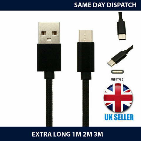 Charger Cable For Samsung Galaxy Z Flip USB-C Type-C Charging Lead 1M 2M 3M Long