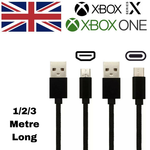 Charger Cable For XBOX SERIES X & XBOX ONE Controller 1M 2M 3M USB Charging Lead