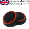 Black & Red Thumb Grips Analog Cap Stick Covers XBOX SERIES X & PS5 Controller